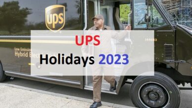 UPS Holidays 2023